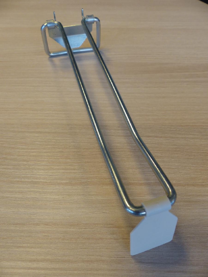 Doppel-Klapphaken mit Preisfahne