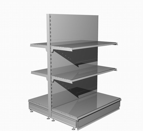 Gondelregal H140 T 2x47 cm - Komplettset